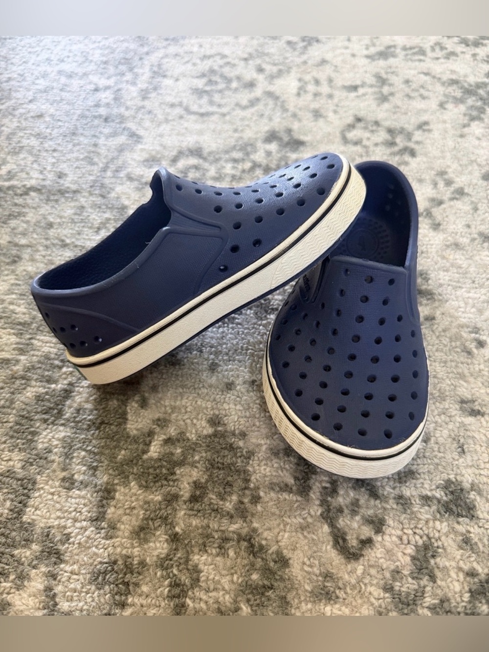 Navy native ‘Miles’ toddler boy shoe C8